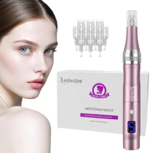 Mother's Day Gift: Portable Electric Facial Massager | Rechargeable & Lightweight | 10 Replacement Heads Included Summervibes